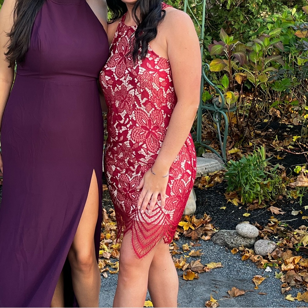 Beautiful red lace dress